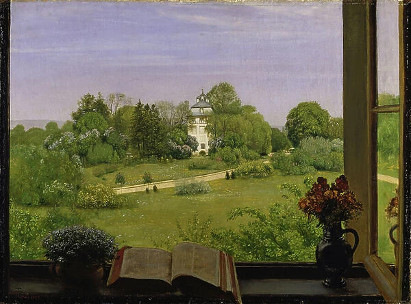 'Die -d' View of Holzhausenpark, 1883 (oil on canvas)