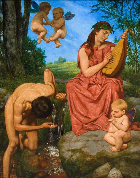Die Quelle (the Spring), 1895 (oil on canvas)