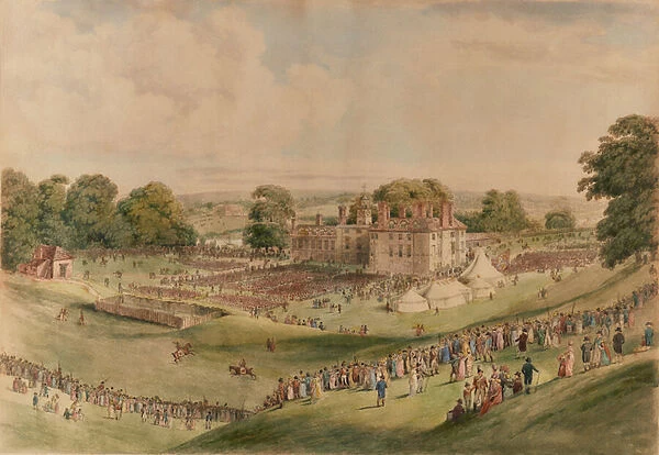Dinner Given to Kentish Volunteers, 1799 (Watercolour)