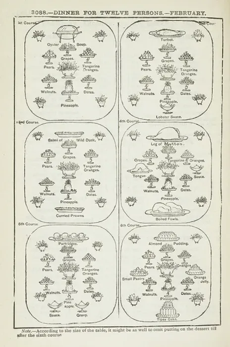 Framed Print : A dinner menu