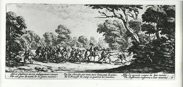 The Discovery of the Brigands, plate 9 from The Miseries and Misfortunes of War
