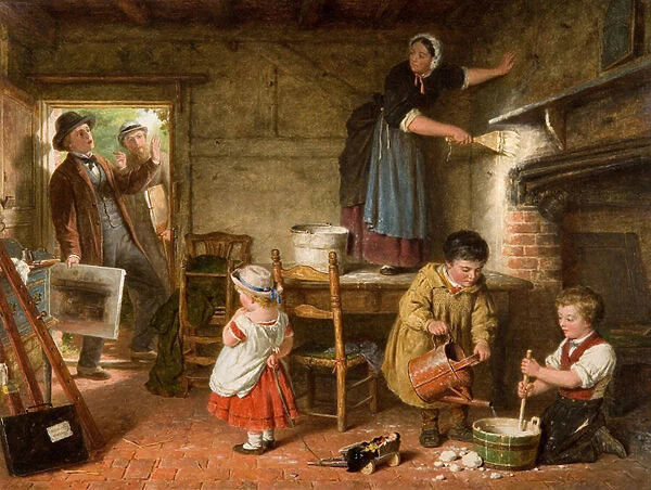 The Dismayed Artist, 1866 (oil on canvas)