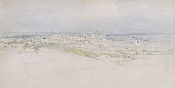 A Distant View of Edinburgh, 1809 (w  /  c over graphite on paper)