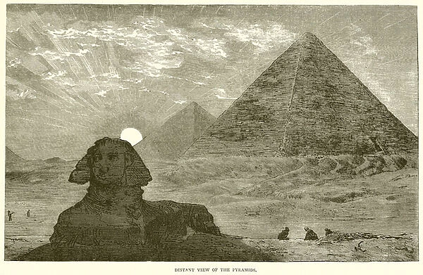 Distant view of the Pyramids (engraving)