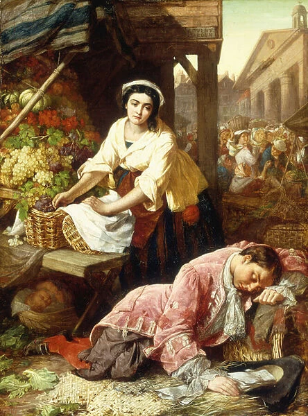 The Distressed Poet, 1866 (oil on canvas)