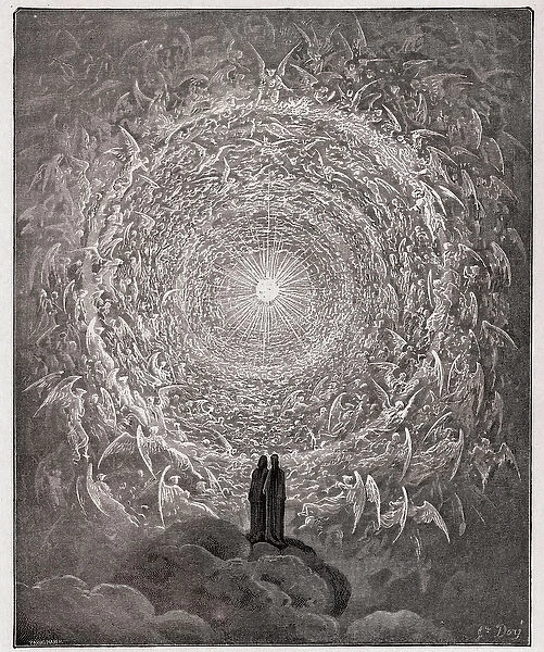 The Divine Comedy, Paradiso, Canto 31: The saintly throng form a rose in the empyrean
