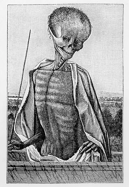Doctor Death, from a Book of Hours, illustration from