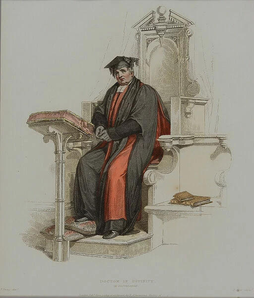 Doctor in Divinity, engraved by J. Agar, published in R