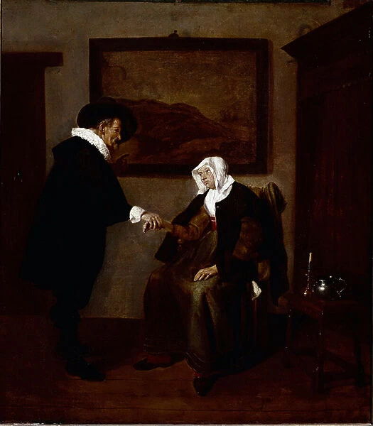 The doctors visit (oil on canvas, c. 1655)