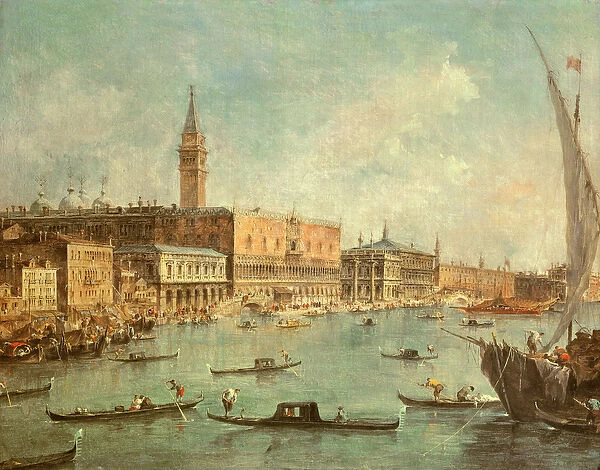 The Doges Palace and the Molo from the Basin of San Marco, Venice, c