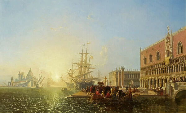 The Doges Palace, Venice, 1835 (oil on canvas)