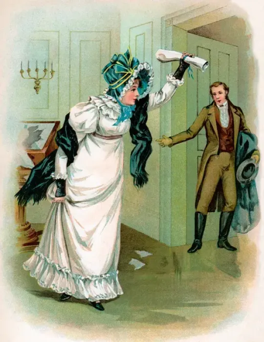 Framed Print : Dolley Madison Saving the Declaration of Independence, 1902 (chromolithograph)