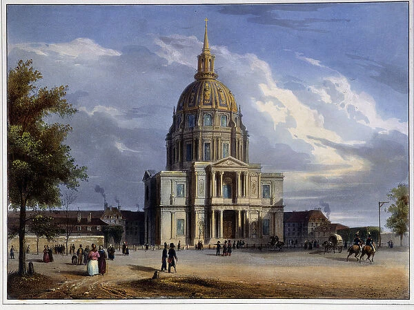 Dome des Invalides in 'Paris en 1837'by Arnout