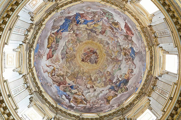 Dome of the Naples cathedral, Naples, Italy, 17th century (fresco)