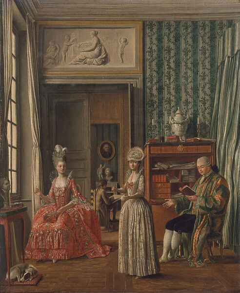 Domestic Scene, c. 1775-80 (oil on canvas)