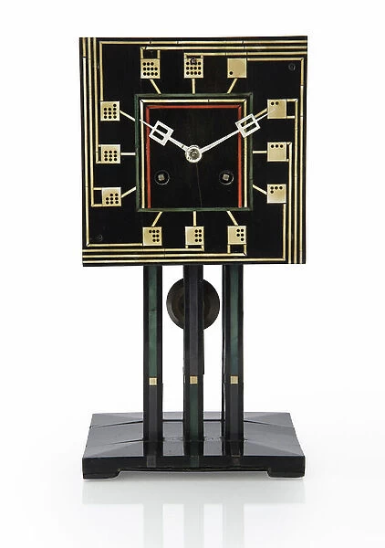 Domino Clock, 1917 (ebonised wood with ivory and plastic inlay)