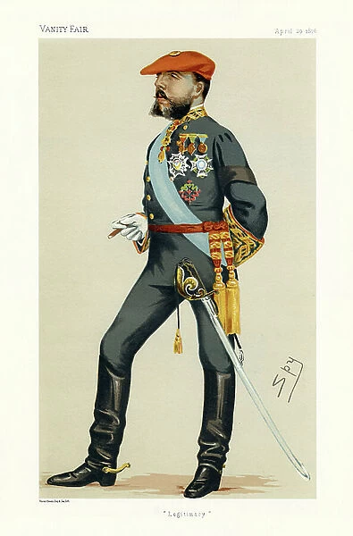 Don Carlos, Duke of Madrid - portrait standing