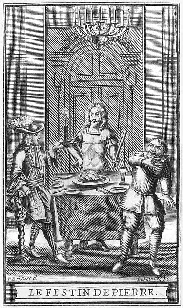 Don Juan and the Commendatore, frontispiece illustration from Don Juan