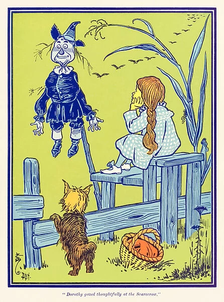 'Dorothy gazed thoughtfully at the Scarecrow. 'from