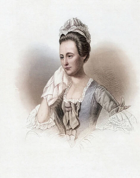Dorothy Quincy Hancock Scott, Dorothy Quincy, Portrait (colour engraving)
