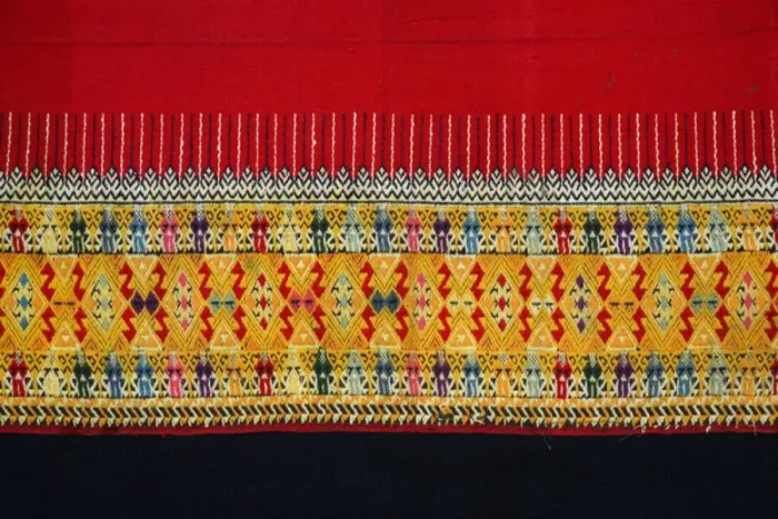 Framed Print : Double-hook patterned fabric, Chom Thong, Chiang Mai, Thailand (textile) Framed Print : Double-hook patterned fabric, Chom Thong, Chiang Mai, Thailand (textile)