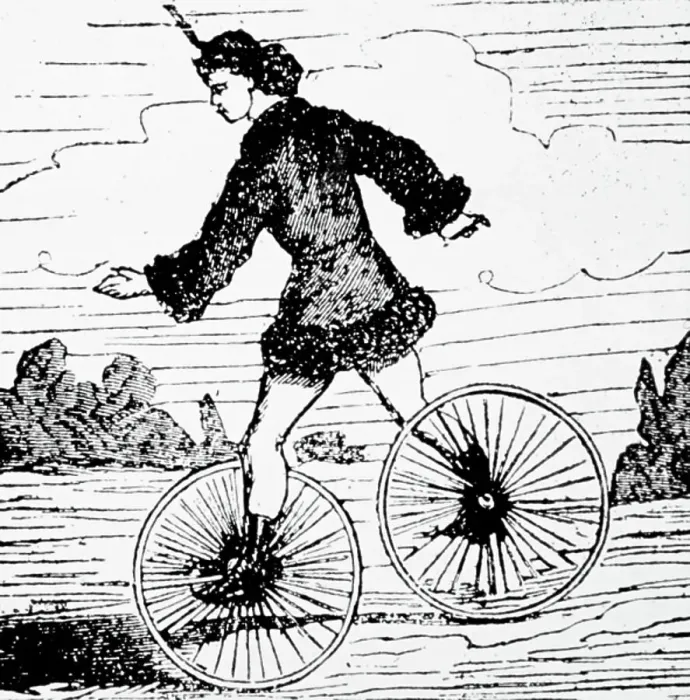Framed Print : A double Monocycle