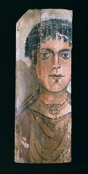 Double-sided mummy portrait of a young woman, from er-Rubayat in the Faiyum