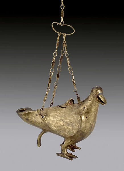Dove lamp, late 4th century (cast bronze)