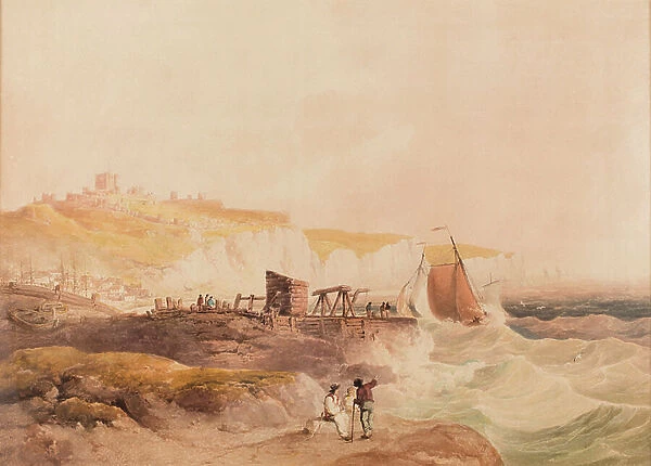 Dover, date unknown (watercolourand pencil on paper)