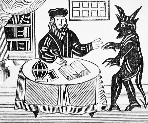 Dr. Faustus in Counsel with the Devil, from Gents translation of Dr