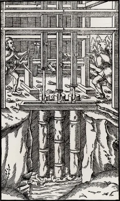 Framed Print : Draining mine workings Framed Print : Draining mine workings