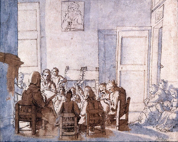 Drawing by Jean Baptiste Chardin (1699-1779), Musee Glauco Lombardi, Parma