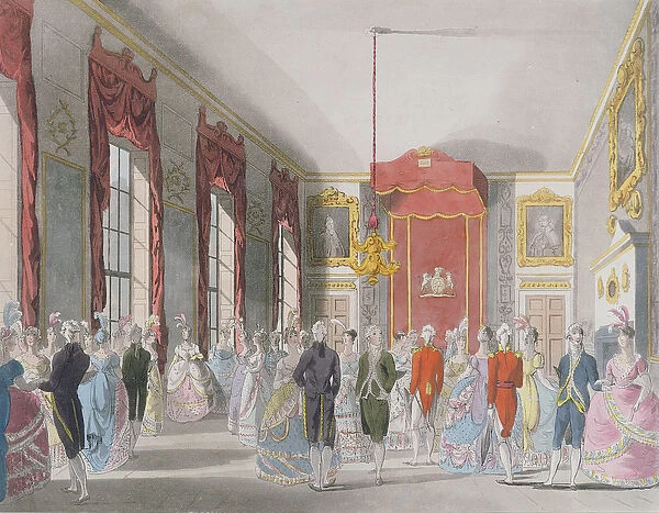 Drawing Room, St. Jamess, engraved by John Bluck (fl