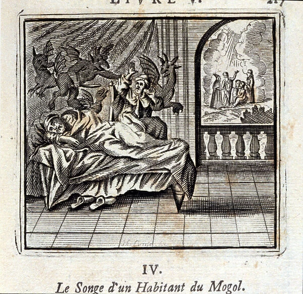 The dream of a Mogol resident. Fables by Jean de La Fontaine (1621-95)