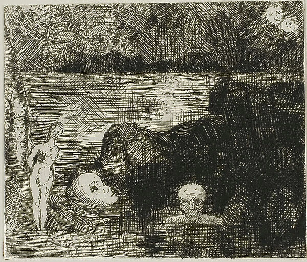 Dream Vision, c. 1880 (etching & drypoint on ivory wove paper)