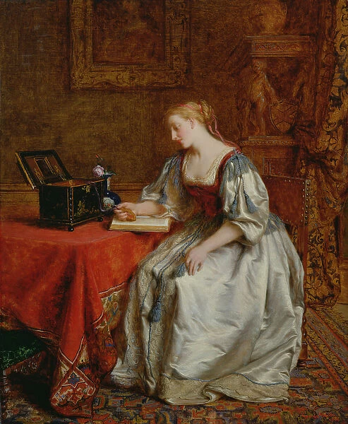 Dreaming of her Lover, 1868 (oil on panel)
