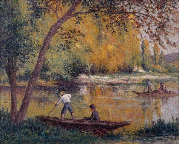 Driftwood Collectors on the Cure, 1906-08 (oil on canvas)