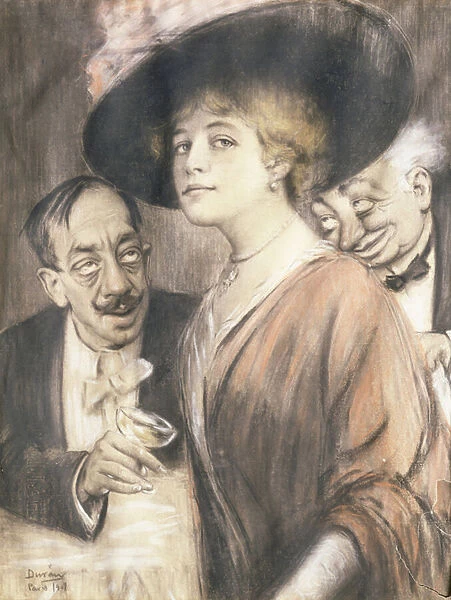 A Drink for the Lady, 1909 (pastel)