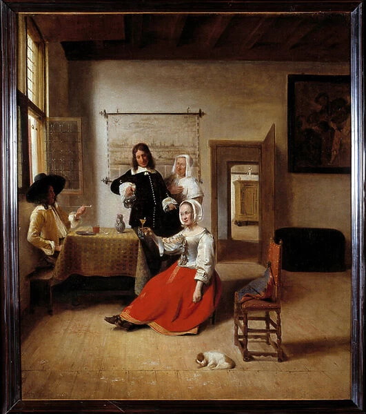The drinker An alcoholic woman in a Flemish house surrounded by other drinkers