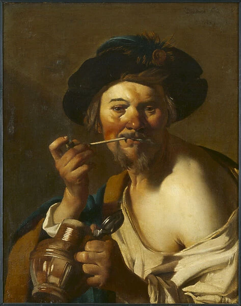 The Drinker (oil on canvas)