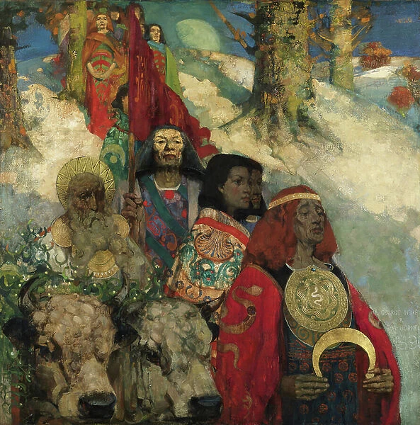 The Druids - Bringing in the Mistletoe, 1890 (oil on canvas)