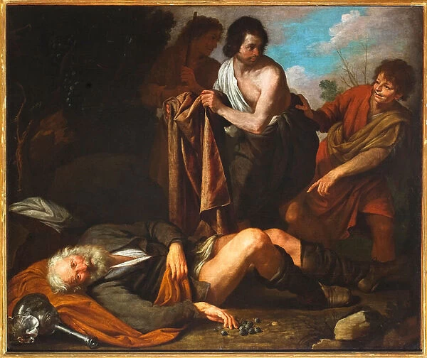 Drunk of Noah, 1630-35 (oil on canvas)