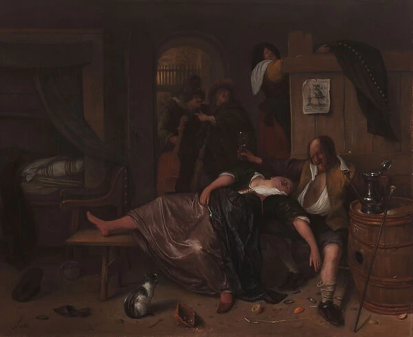 The Drunken Couple, c. 1655-65 (oil on panel)