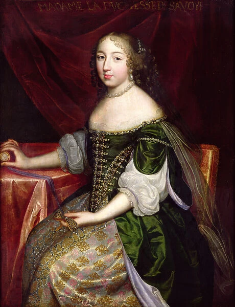 The Duchess of Savoy (probably Christine of France) (oil on panel)