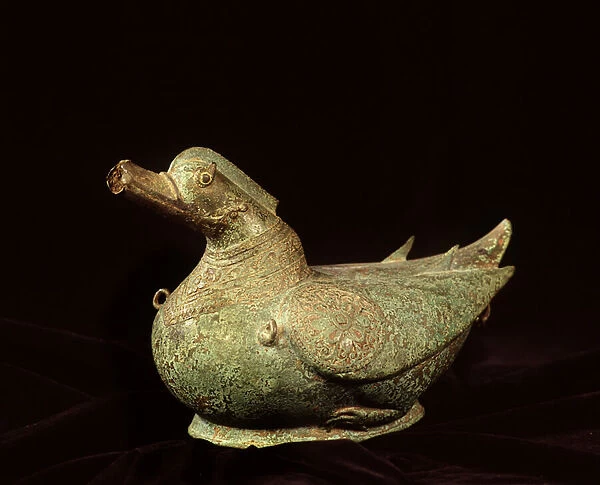 Duck shaped water vessel, Lanna style, 14th century-15th century (bronze)