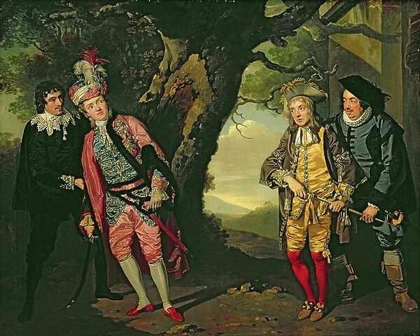 The Duel, from Act 3, scene 4 of Twelfth Night, 1771-72 (oil on canvas)