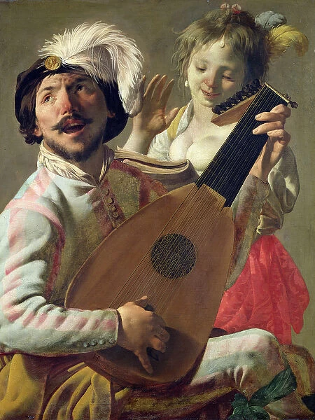 The Duet, 1628 (oil on canvas)