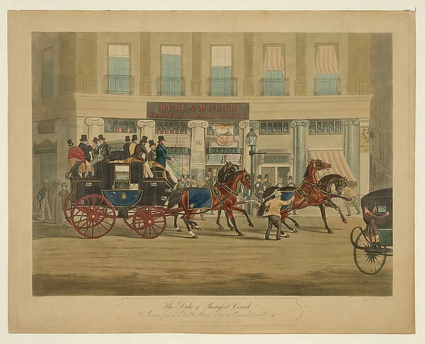 The Duke of Beaufort Coach, starting from the Bull & Mouth, Regents Circus