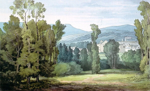 Dulverton, Somerset, 1800 (w  /  c on paper)