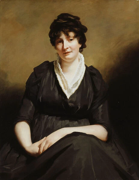 Dundas of Dundas seated, three-quarter length wearing a Charcoal Dress, (oil on canvas)
